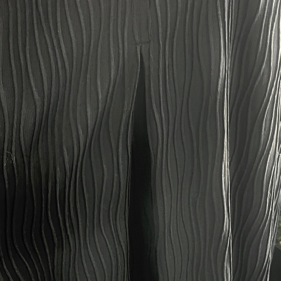 Women’s Babydoll Dress Textures Black Sz Lg V-Cap Sleeve Neck Knee Length Boho. - Picture 4 of 8